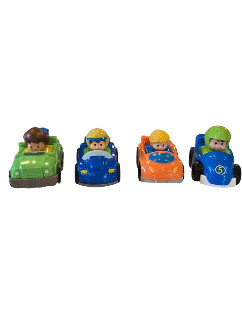 Fisher-Price Wheelies Race Cars Vehicles Tow Truck Lot of 4